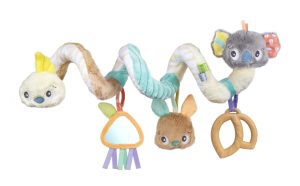 Плюшена спирала за количка или бебешка кошара Playgro Fauna Friends Twirly Whirly