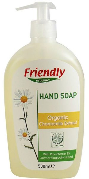 FRIENDLY ORGANIC НАТУРАЛЕН САПУН ЗА РЪЦЕ С ЕКСТРАКТ ОТ ЛАЙКА 500 МЛ