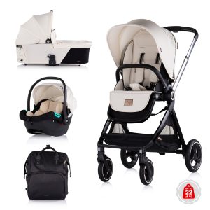 Бебешка количка Chipolino Елит 3 в 1 бишкота