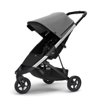Бебешка количка Thule Spring - Grey Melange/шаси Aluminium