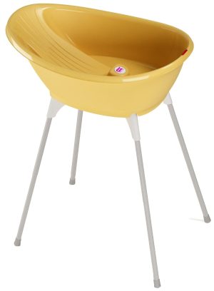 Комплект вана и стойка OK Baby Бела Жълта