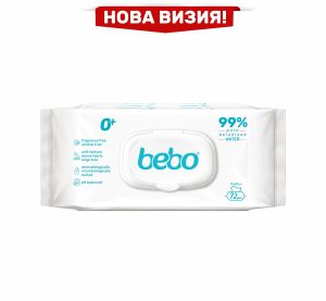 Влажни кърпички с 99% вода Бебо