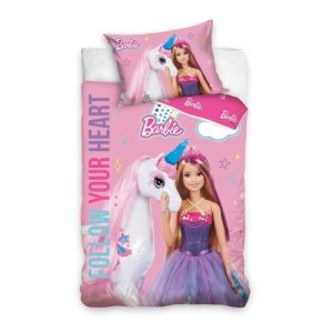 Бебешки спален комплект Sonne Barbie Следвай сърцето си 100x135