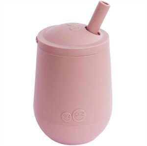 Обучителна чаша със сламка Ezpz 12+ месеца Mini Cup Blush