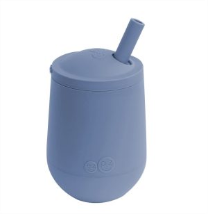 Обучителна чаша със сламка Ezpz 12+ месеца Mini Cup Indigo