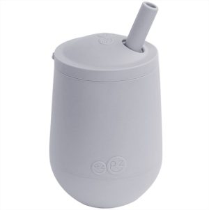 Обучителна чаша със сламка Ezpz 12+ месеца Mini Cup Pewter