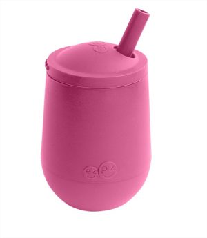 Обучителна чаша със сламка Ezpz 12+ месеца Mini Cup Pink