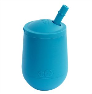 Обучителна чаша със сламка Ezpz 12+ месеца Mini Cup Blue