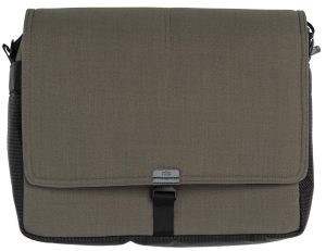 Чанта за детска количка Mutsy NIO Sea Green с черни кожени елементи