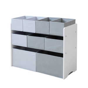 Органайзер за играчки с кутии за съхранение Ginger Home White Grey