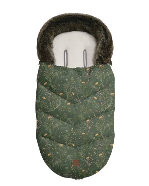Термо чувалче за детска количка Kikka Boo Luxury Secret Garden Green
