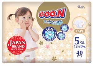 Бебешки пелени 40 бр. Goo.N Premium Soft 12-20кг