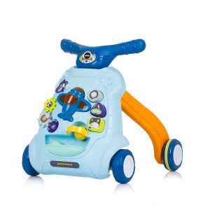 Музикална играчка за прохождане Chipolino Самолетче синьо
