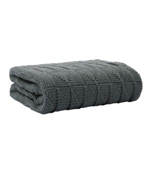 Луксозно плетено одеяло Tutti Bambini цвят Charcoal