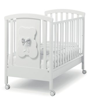 Дървено легло Erbesi DUDU White Grey