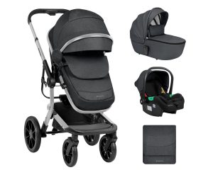 Комбинирана количка 3в1 с твърд кош Irene Dark Grey