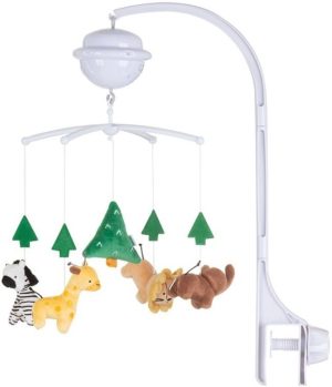 Музикална въртележка за легло с проектор Chipolino Джунгла