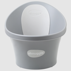 Бебешка вана за къпане с клапа Shnuggle цвят Pebble Grey