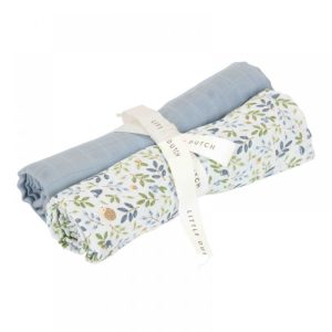 Бебешки Пелени 2 броя Little Dutch Forest Adventure/Denim Blue