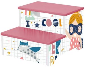 Детско дървено стъпало-столче Ginger Home Super Girl