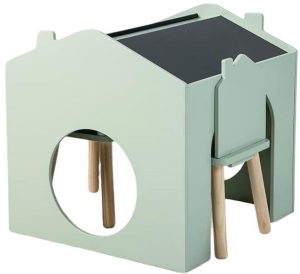 Детска мултифункционална дървена маса със столчета Ginger Home