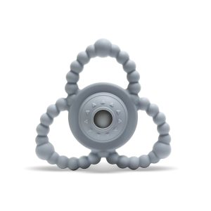 Силиконова гризалка дрънкалка Lorelli GREY
