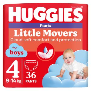 Пелени гащички HUGGIES PANTS, момчета, размер 4, 9-14 КГ, 36 бр.