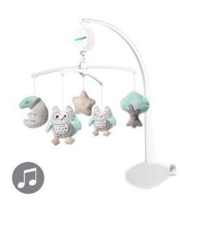 Музикална въртележка за кошара и легло Babyono Сова София