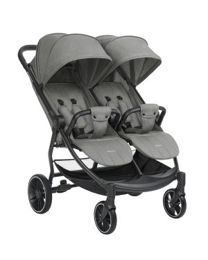 Количка за близнаци Kikka Boo Happy 2 Light Grey