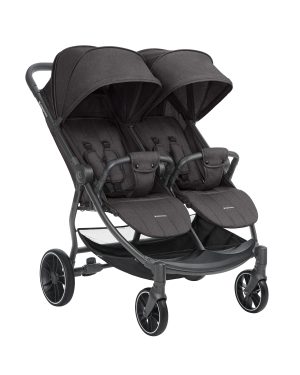 Количка за близнаци Kikka Boo Happy 2 Dark Grey
