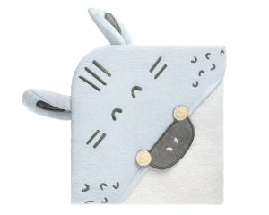 Бебешка хавлия с качулка Kikka Boo Stripy Friends
