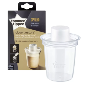Диспенсър за адаптирано сухо мляко Tommee Tippee Closer to Nature 6 бр.