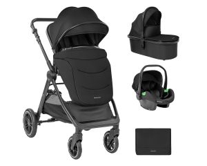 Комбинирана бебешка количка 3в1 Kikka Boo Ava Black