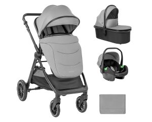 Комбинирана бебешка количка 3в1 Kikka Boo Ava Grey