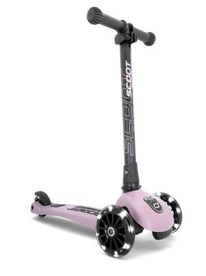 Детска сгъваема тротинетка Scoot & Ride Highwaykick 3 LED Rose