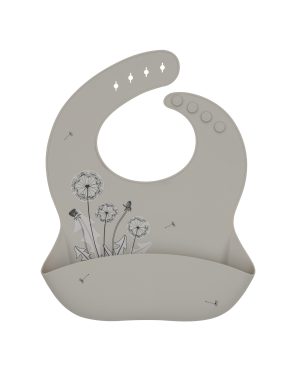 Бебешки лигавник Kikka Boo Platinum Silicone Flora Sand
