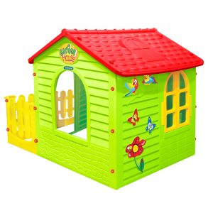 Детска сглобяема къща с малка оградка Mochtoys