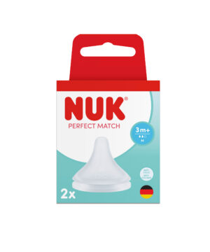 NUK Perfect Match биберон за хранене силикон M 3+, 2бр.