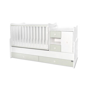 Трансформиращо се легло Lorelli - MiniMax 190/72 см, бяло/milky green