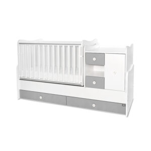 Трансформиращо се легло Lorelli - MiniMax 190/72 см, бяло/stone grey