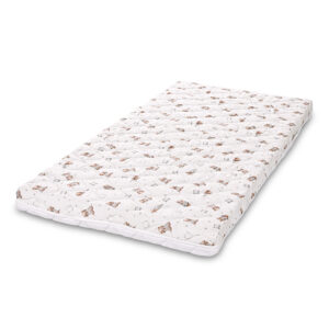 Детски матрак Lorelli Holiday, 70 х 140 х 10 cm, Бежово мече с възглавничка