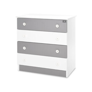 Детски скрин Lorelli New, Бял/Stone Grey