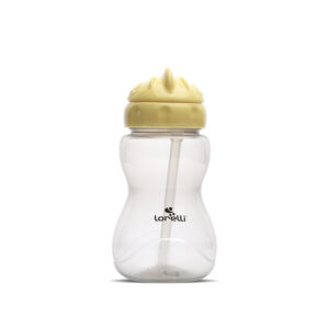 МИНИ СПОРТНА БУТИЛКА YELLOW/GREY със сламка