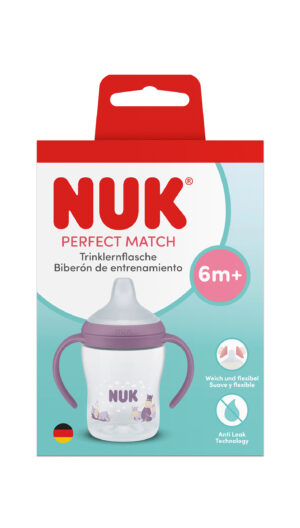 NUK Perfect Match Шише за сок 150 мл., 6+мес., Хипо, лилаво