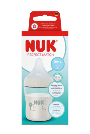 NUK Perfect Match Шише РР 150мл. със силиконов биберон за хранене S, 0+мес., Овца