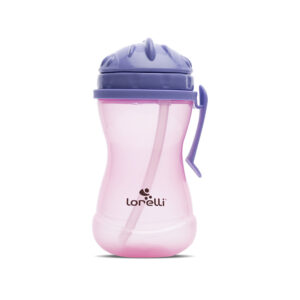 СПОРТНА БУТИЛКА С ДРЪЖКA PURPLE/PINK и сламка