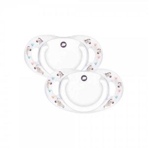 BBC Залъгалка силикон 2 бр. 0-6м. DENTAL SAFE SAVANNAH БЯЛА