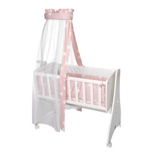 Сет за люлка Lorelli First Dreams, звезди, Pale Blush