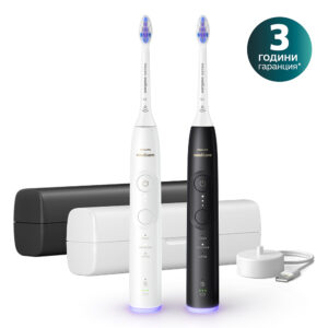Комплект електрически четки за зъби Philips Sonicare 6500 HX7419/01 Next-Generation кутия бял и черен