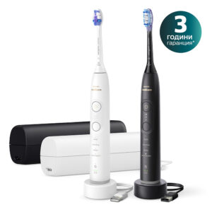 Комплект електрически четки за зъби Philips Sonicare 7100 HX7429/02 Next-Generation кутия черен и бял